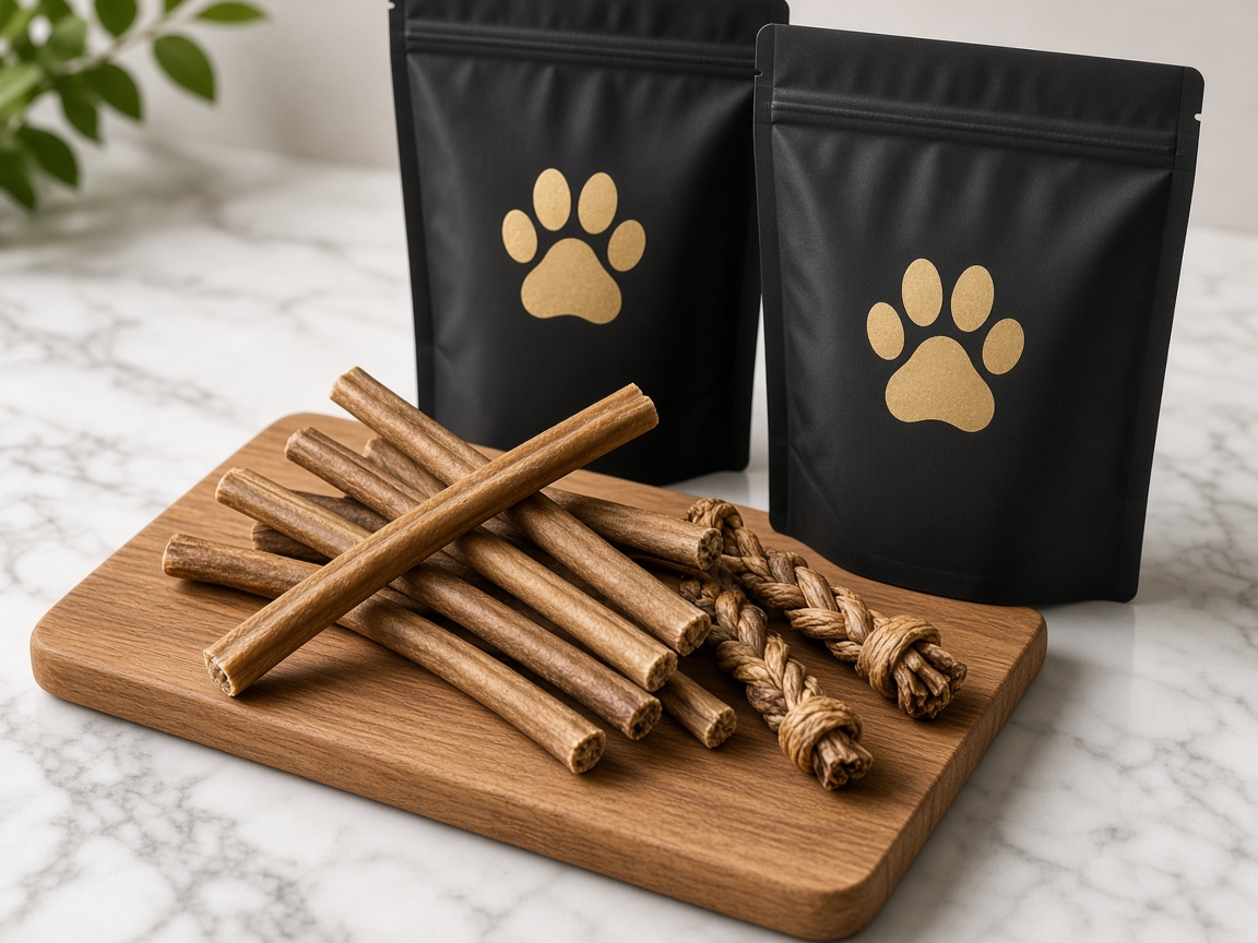 Royal Pets Food bully sticks and packed chews